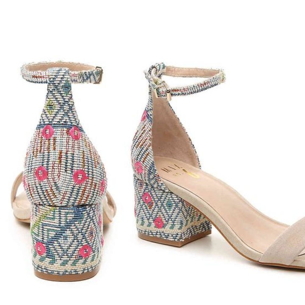 Mix No. 6 Textured Block Sandal - Picture 2 of 11